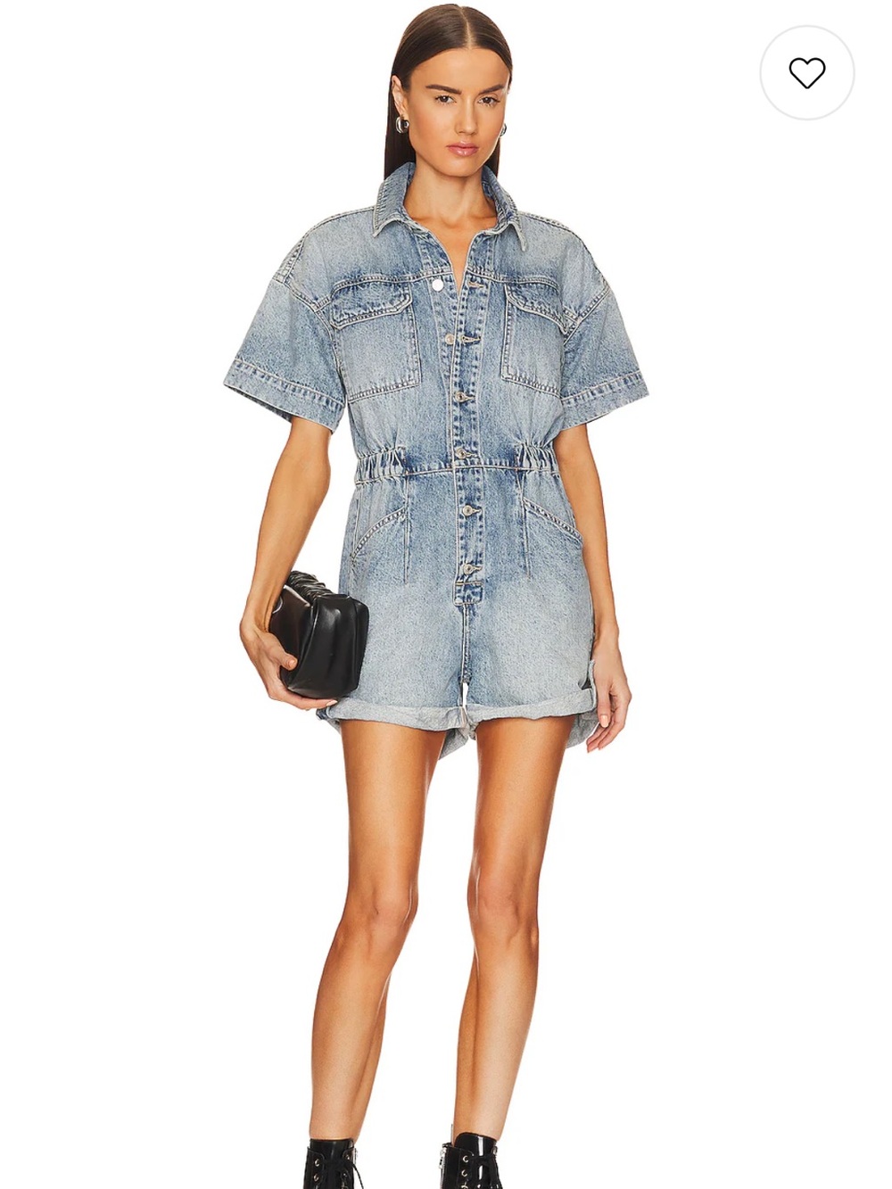 Free People oversized utility jean romper/relaxed fit SMALL/ 2/4/6 LIKE NEW